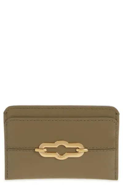 Mulberry Pimlico Card Case In Linen Green