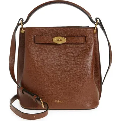 Mulberry Small Islington Leather Bucket Bag In Oak