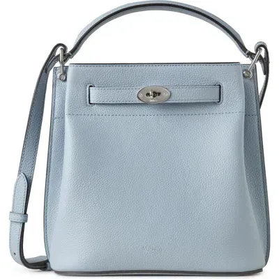 Mulberry Small Islington Leather Bucket Bag In Poplin Blue