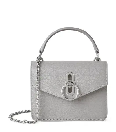 Mulberry Small Leather Amberley Cross-body Bag In Grey