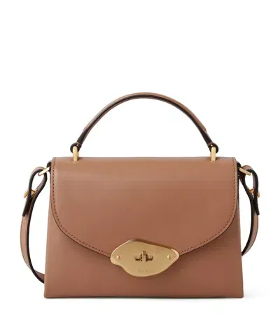 Mulberry Small Leather Lana Top-handle Bag In Brown