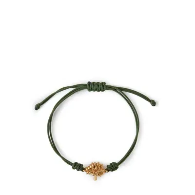 Mulberry Tree Cord Bracelet In  Green