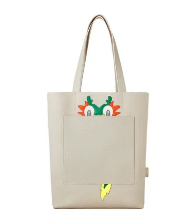 Mulberry X Mira Mikati Leather Tote Bag In White