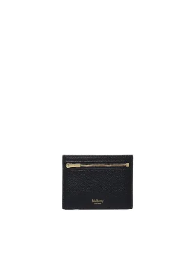 Mulberry Zip Card Holder In Black