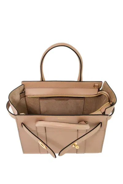 Mulberry Zipped Bayswater Handbag In Beige