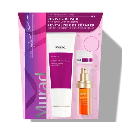 Murad Revive + Repair With Glow-up Ingredients Set (worth £133) In White