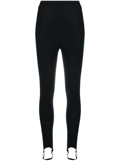 Murmur High-waisted Stirrup Leggings In Schwarz