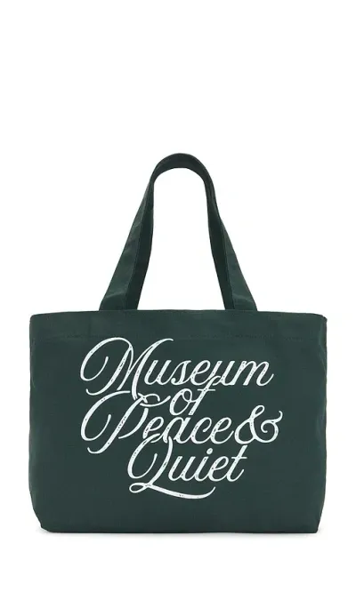 Museum Of Peace And Quiet Scribe Tote Bag In Pine