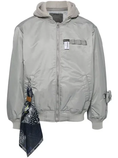 Musium Div. Hooded Zip-up Jacket In Grey