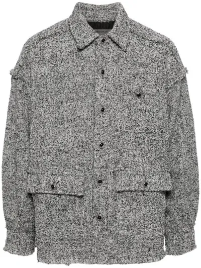 Musium Div. Long-sleeved Shirt Jacket In Grey