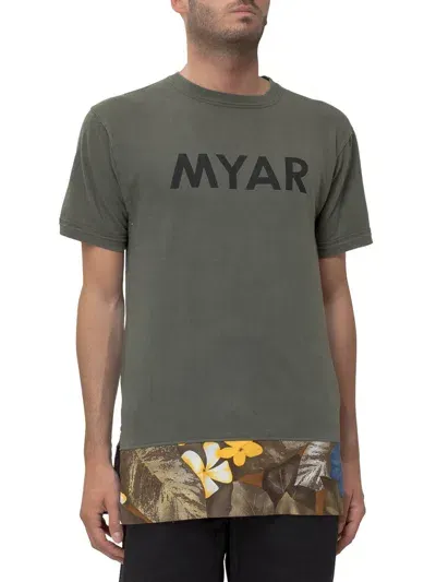 Myar T-shirt With Logo In Green