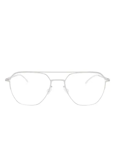 Mykita Double-bridge Glasses In Silver