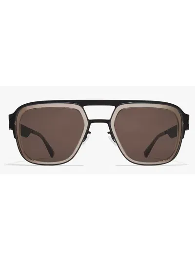 Mykita Knox Sunglasses In Black/clear Ash