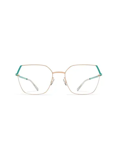 Mykita Stine Eyewear In Champagnegold/jade G