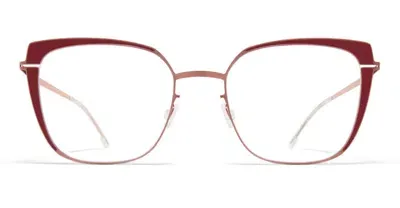 Mykita Viola - Purple Bronze / Cranberry Rx Glasses In Bronze Brown