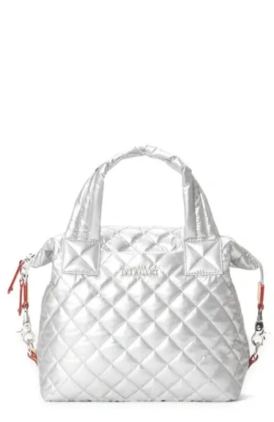 Mz Wallace Small Sutton Deluxe Tote In Metallic