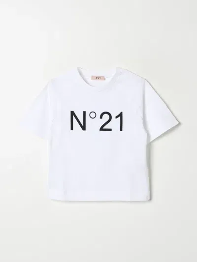 N°21 T-shirt N° 21 Kids Color White In Weiss