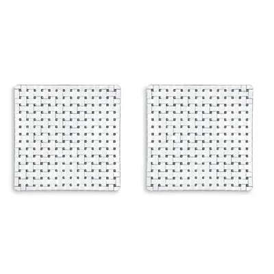 Nachtmann Bossa Nova Square Platters, Set Of 2 In Clear