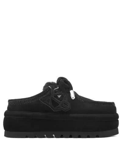 Naked Wolfe Blizzard Black Suede/shearling In Black-suede/shearling