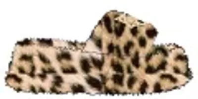 Naked Wolfe Women Ivy Shearling Leopard Print In Animal Print