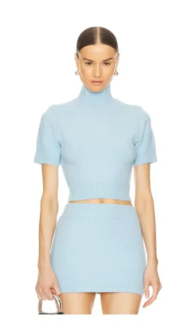 Nakedvice The Pearl Top In Baby Blue