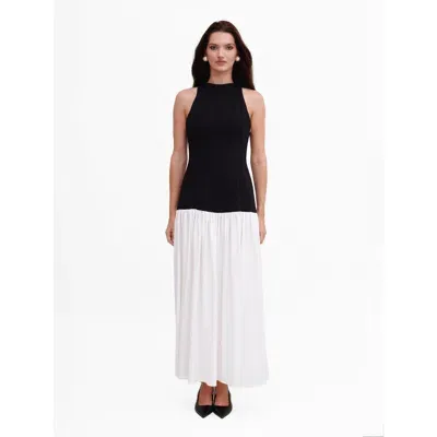 Nanas Nana's Nathalie Maxi Dress In Black & White