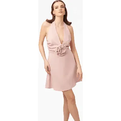 Nanas Rose Mini Dress In Light Pink