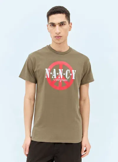 Nancy No Gods, No Masters T-shirt In Khaki