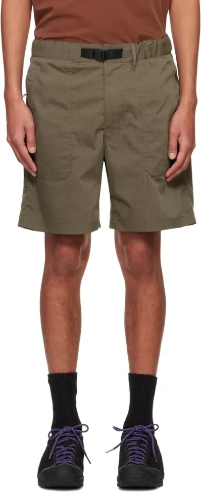 Nanga Khaki Field Shorts In Amg