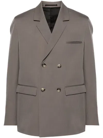 Nanushka Renan Double-breasted Blazer In Grey