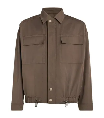 Nanushka Technical Twill Emeric Jacket In Brown