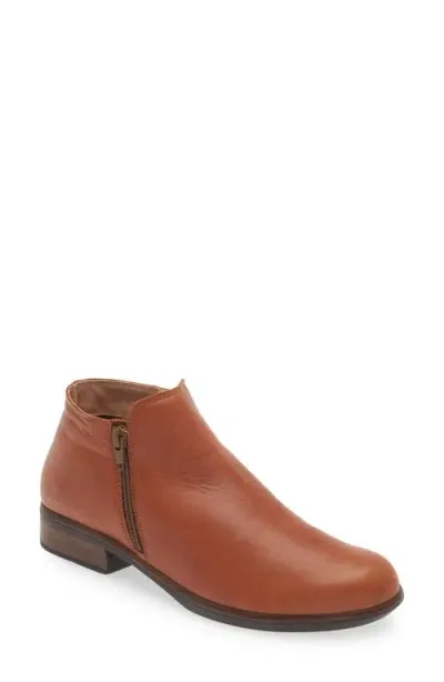 Naot 'helm' Bootie In Brown Peanut Leather