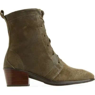 Naot Majesty Lace-up Boot In Oily Olive Suede