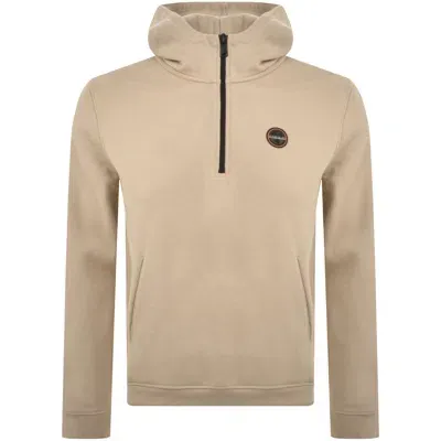 Napapijri B Badge Hoodie Beige