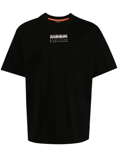 Napapijri Premium Short Sleeves T-shirt In 黑色