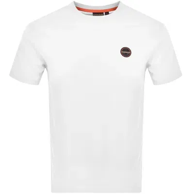 Napapijri Salis Logo T Shirt White