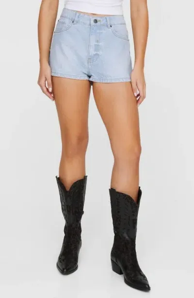 Nasty Gal Cheeky Denim Shorts In Light Wash