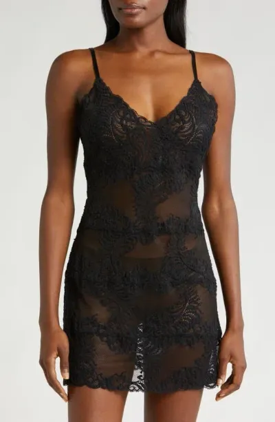 Natori Amara Lace Chemise In Cafe