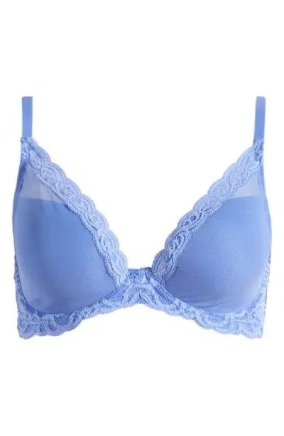 Natori Feathers Plunge T-shirt Bra In French Blue