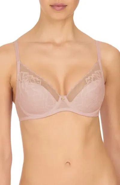 Natori Flora Underwire Contour Bra In Pink Pearl