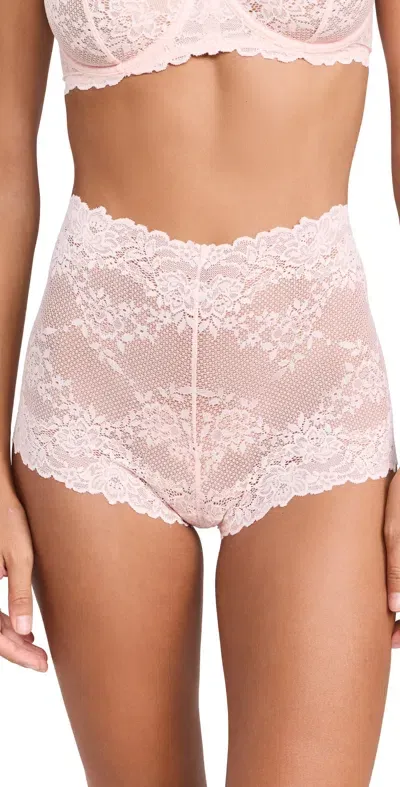 Natori Heavenly Lace Boyshorts Seashell