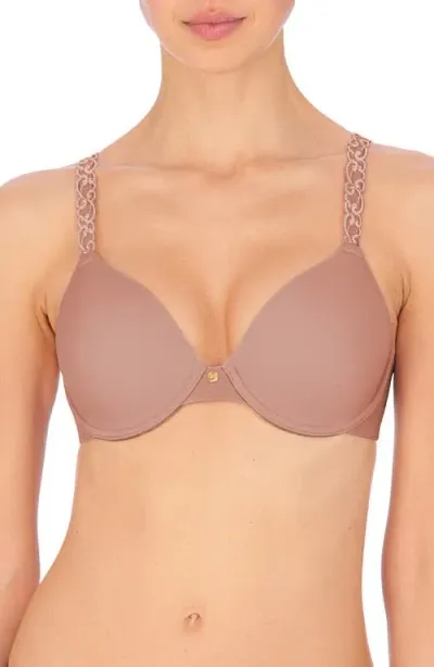 Natori Pure Luxe Underwire T-shirt Bra In Antique/pink Pearl