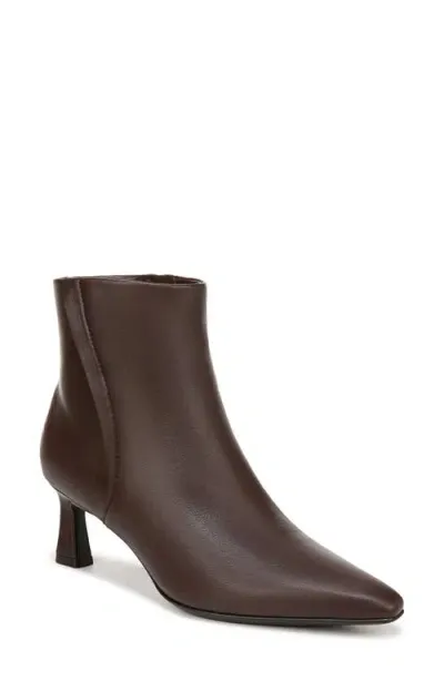 Naturalizer Deesha Kitten Heel Bootie In Chocolate Bar Leather