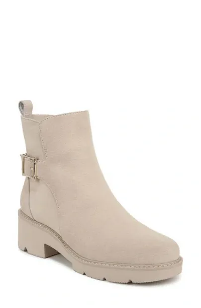 Naturalizer Delilah Lug Sole Bootie In Deep Porcelain Suede