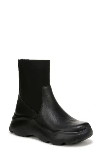 Naturalizer Oaklee Water Repellent Bootie In Black Leather,fabric