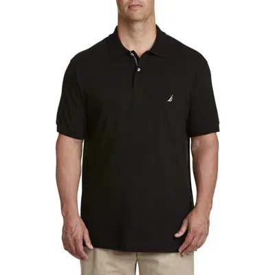 Nautica Mens Classic Fit Deck Polo In Black