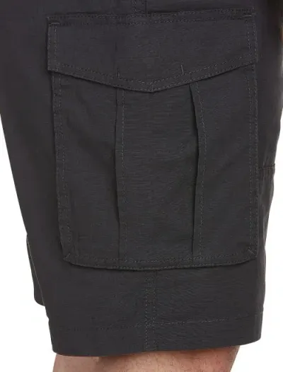 Nautica Stretch Ripstop Cotton Cargo Shorts In Black