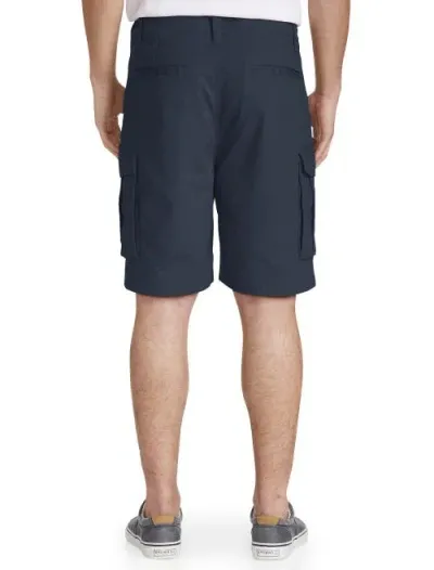 Nautica Stretch Ripstop Cotton Cargo Shorts In Navy