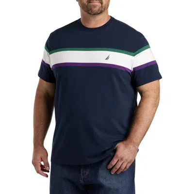 Nautica Striped T-shirt In Green Leaf