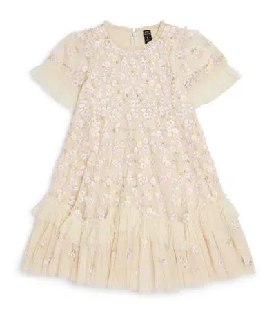 Needle & Thread Kids' Evening Primrose Dress In Ivory